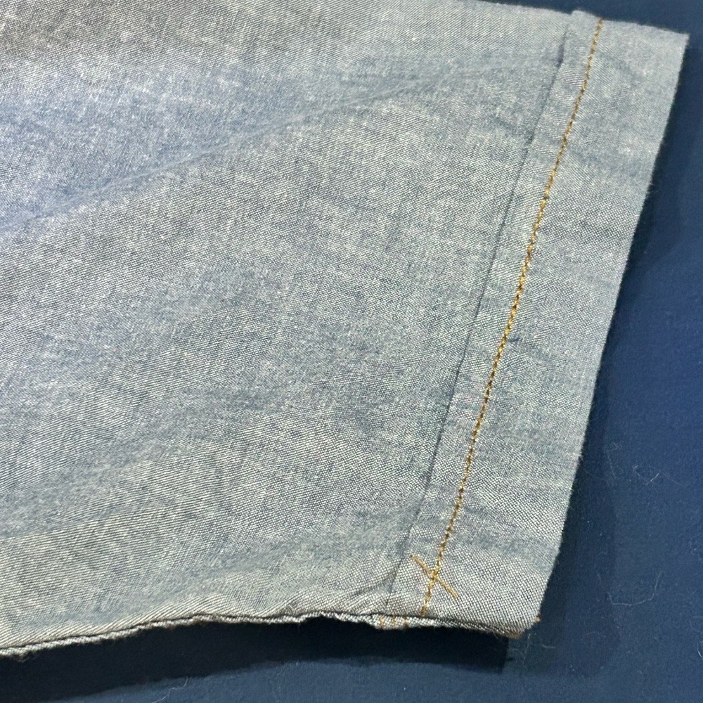 Key Western Wear Chambray Shirt, Pearl Snaps, Large - Picture 8 of 10